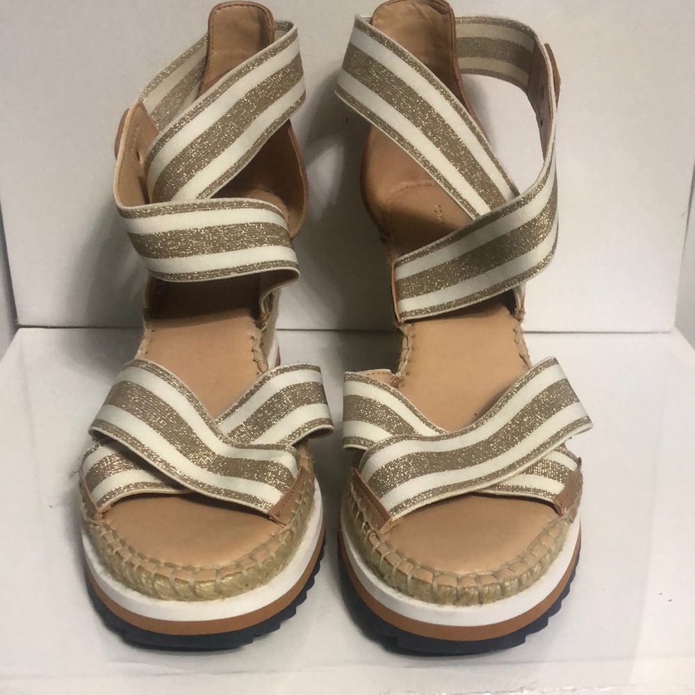 Tommy Hilfiger size 8 color blue,white and tan very nice shoe